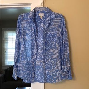 J. Crew cotton/silk blend button up